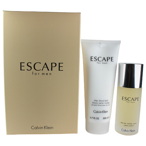 Escape Calvin Klein MEN Gift Set – EDT Spray 3.4oz + 6.7oz Aftershave Balm