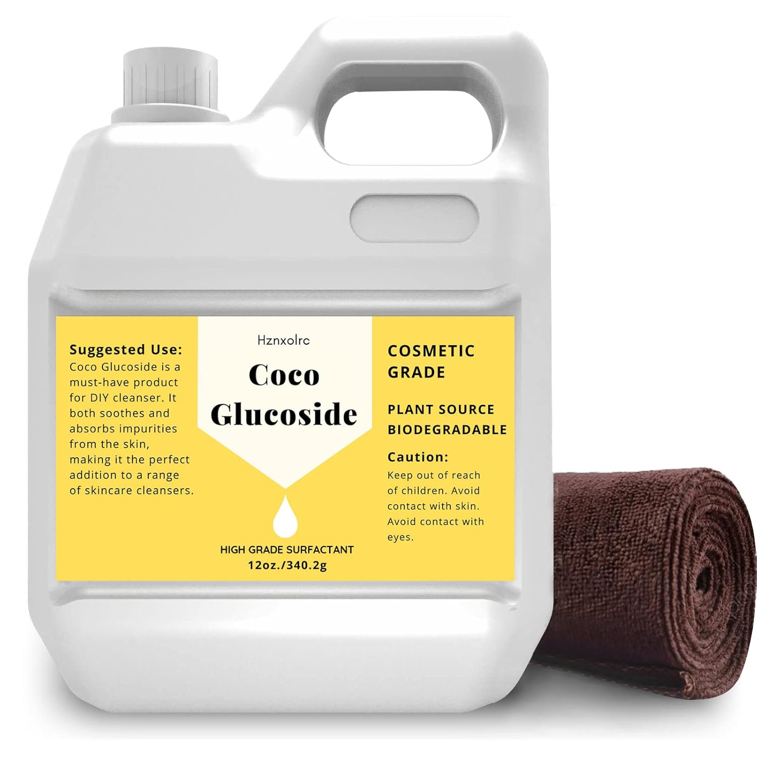 12 Oz Coco Glucoside Surfactant – Natural Foaming Cleanser – Plant Derived – Bio
