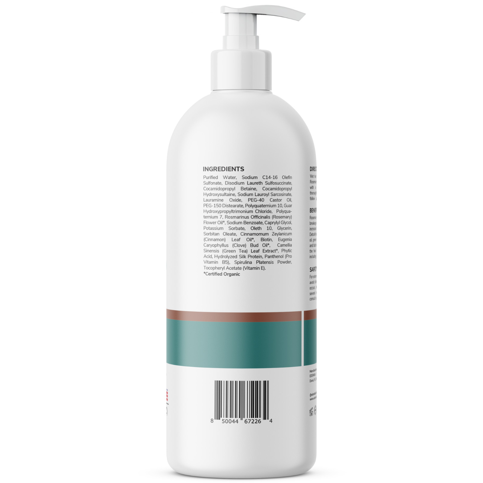 Edenika Rosemary Shampoo & Conditioner Set – Detoxifying, Nourishing Hair Care