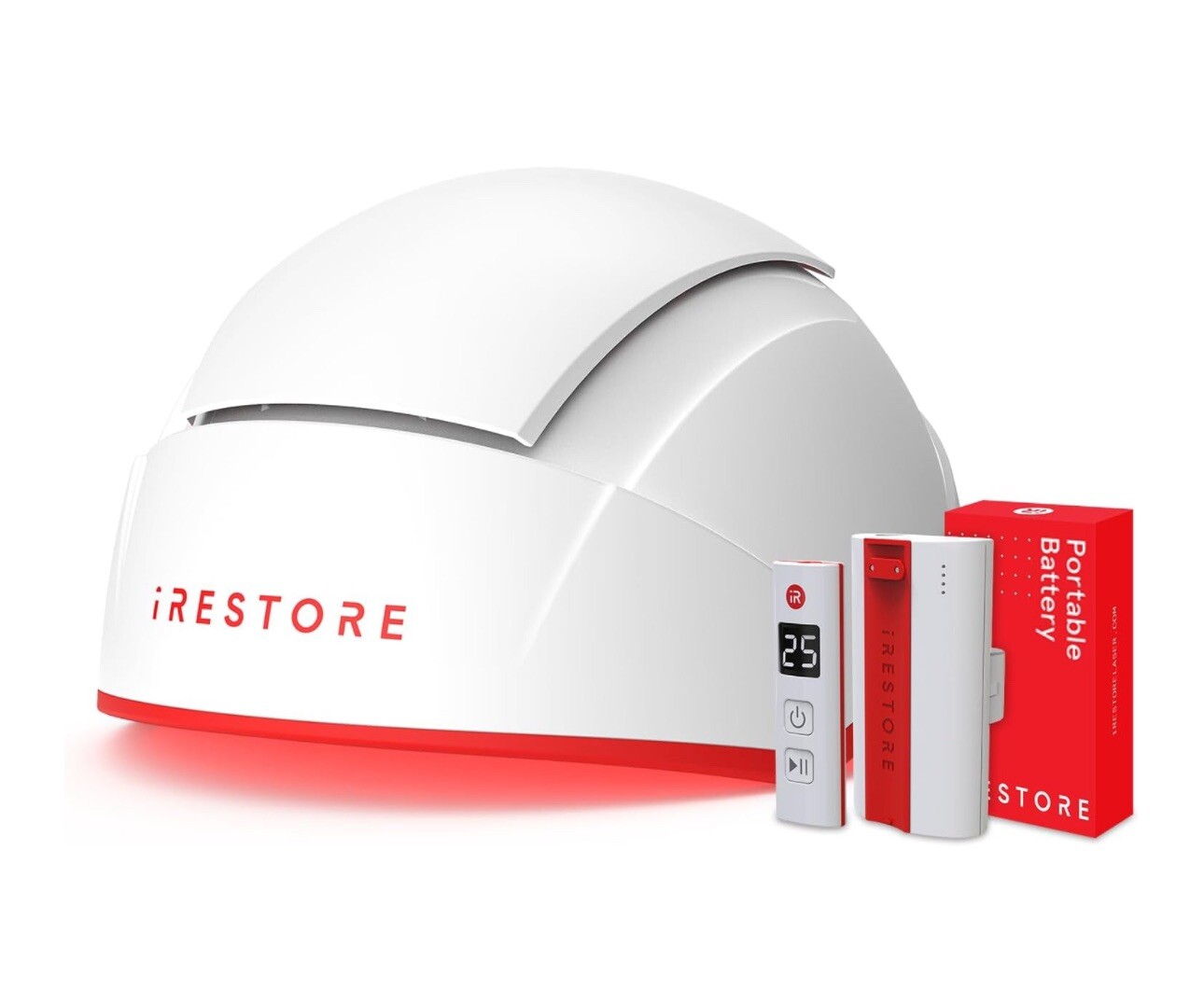 iRestore Professional 282 Laser Hair Growth System + Battery Pack (NEW)