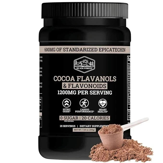 Black Forest High Flavanol Cocoa Powder Flavonoids Supplement 1200 mg