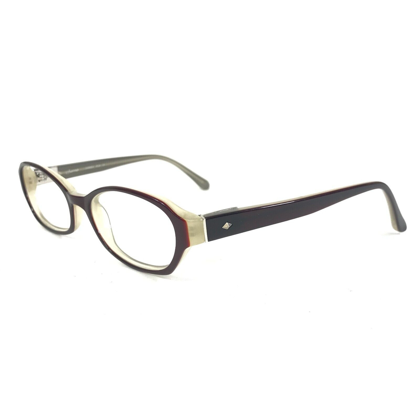 Sama Eyeglasses Frames CARMEN PLM Purple Brown Gray Oval 52-17-143