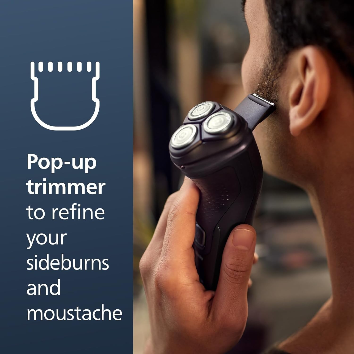 Philips Norelco Shaver 2400 Series Wet/Dry, Pop-up Trimmer, X3001/90, Black