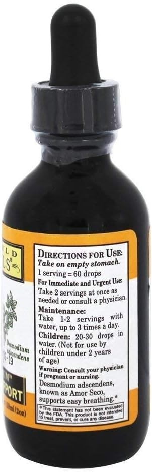 Whole World Botanicals Royal Desmodium Allergy-lung Support 2 Fl Oz. Exp.6/27