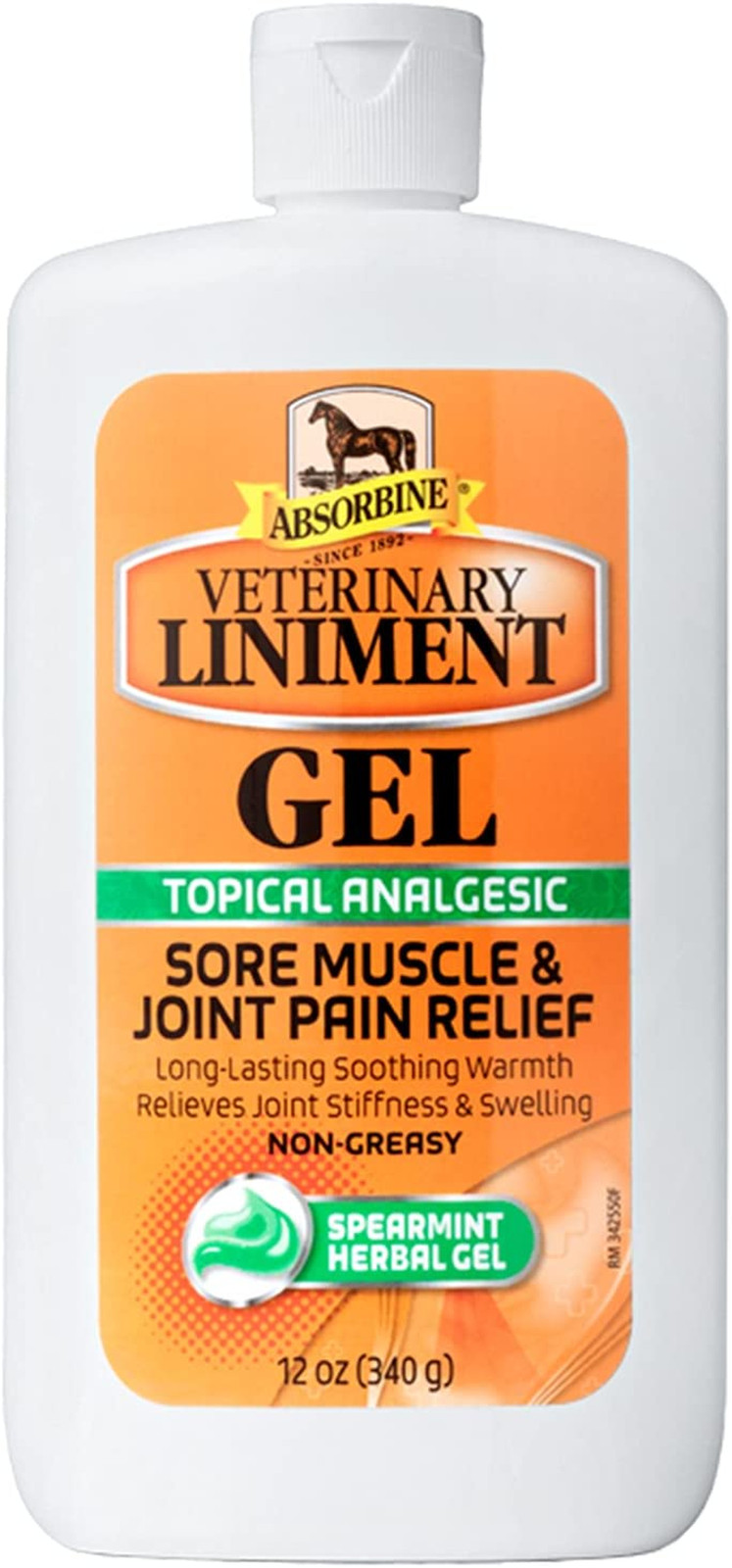 Veterinary Liniment Topical Analgesic Gel 12 oz Sore Muscle Arthritis Relief