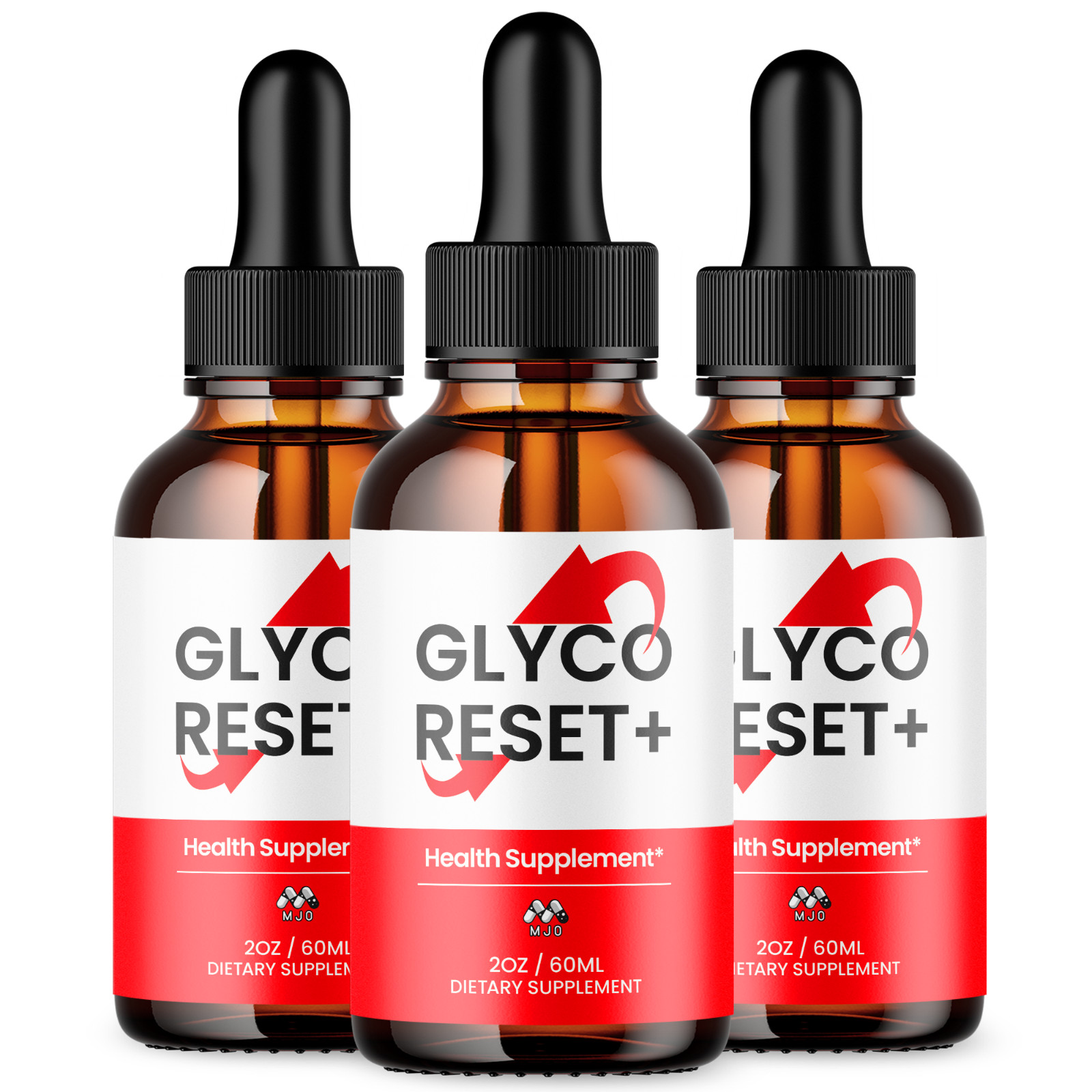 (3 Pack) Glyco Reset Drop GlycoReset Blood Support Vitamin Supplement 90 Servs