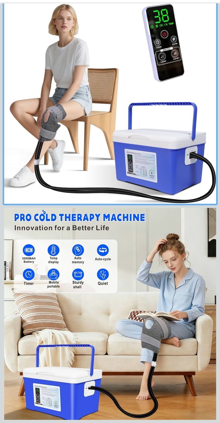 Cooler-Tyu Cold Therapy Machine, 3000Mah Battery, 8.5 Qt Portable Ice