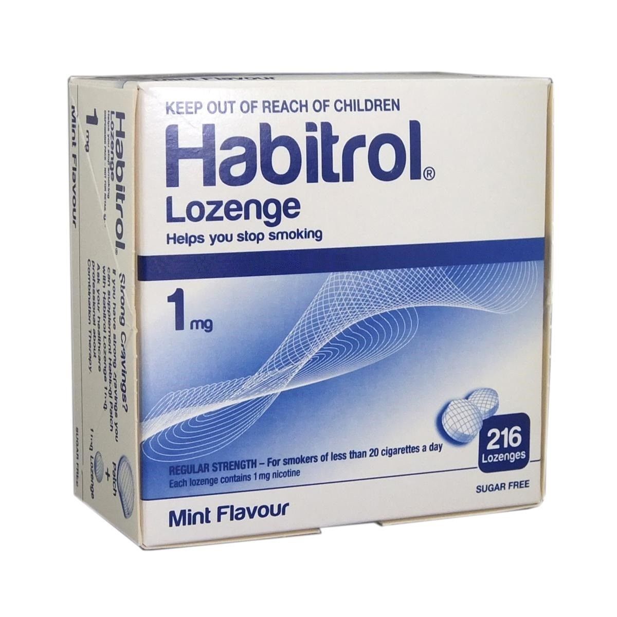 Habitrol Nicotine Lozenge 1mg Mint Flavor 3 boxes 648 Pieces Sugar Free FRESH