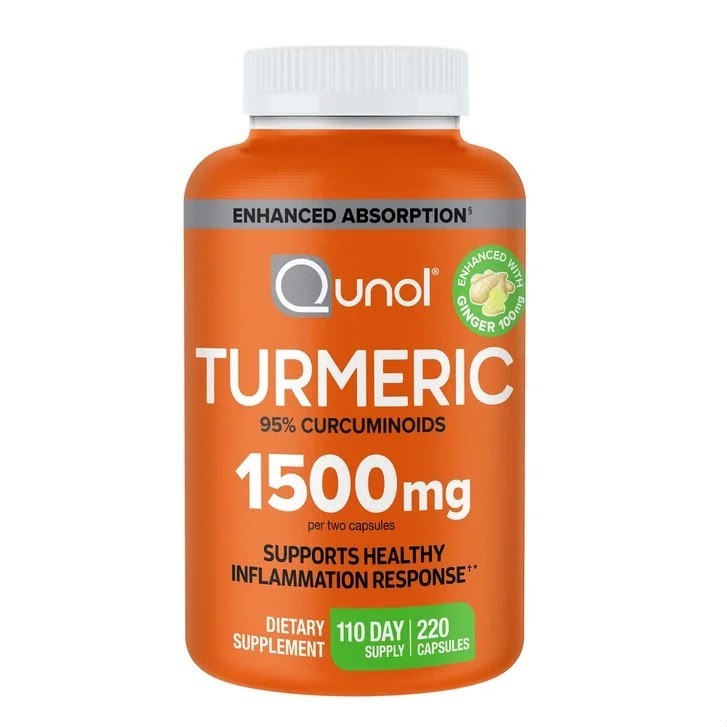 Turmeric Curcumin Capsule, Qunol with Ultra High Absorption 1500mg joint support