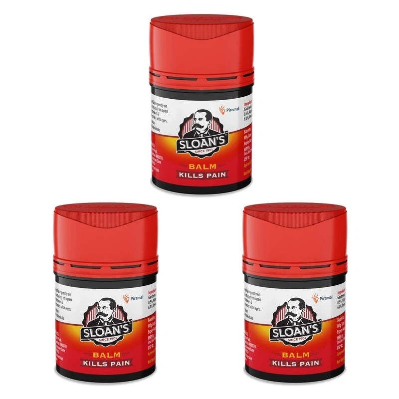 3X Sloan’s Balm | Kills Severe Pain | 20gm Power of Ayurveda with 5 Herbal Oils
