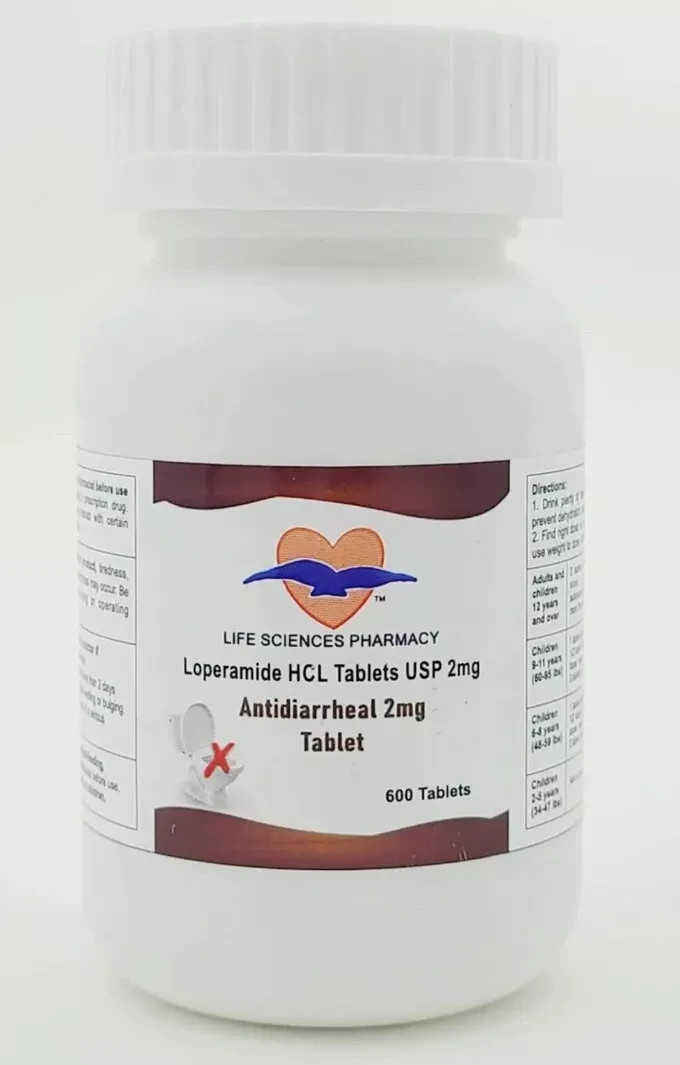Anti-Diarrheal 2MG 600 Tablets Made in USA Exp 09/2028