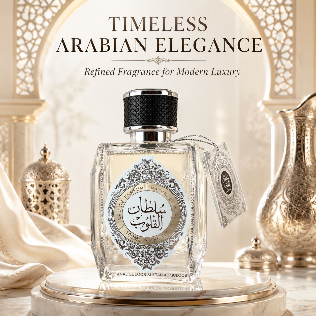 Sultan Al Quloob Eau de Parfum 100ml/3.4 fl.OZ Arabian Oud Unisex Fragrance