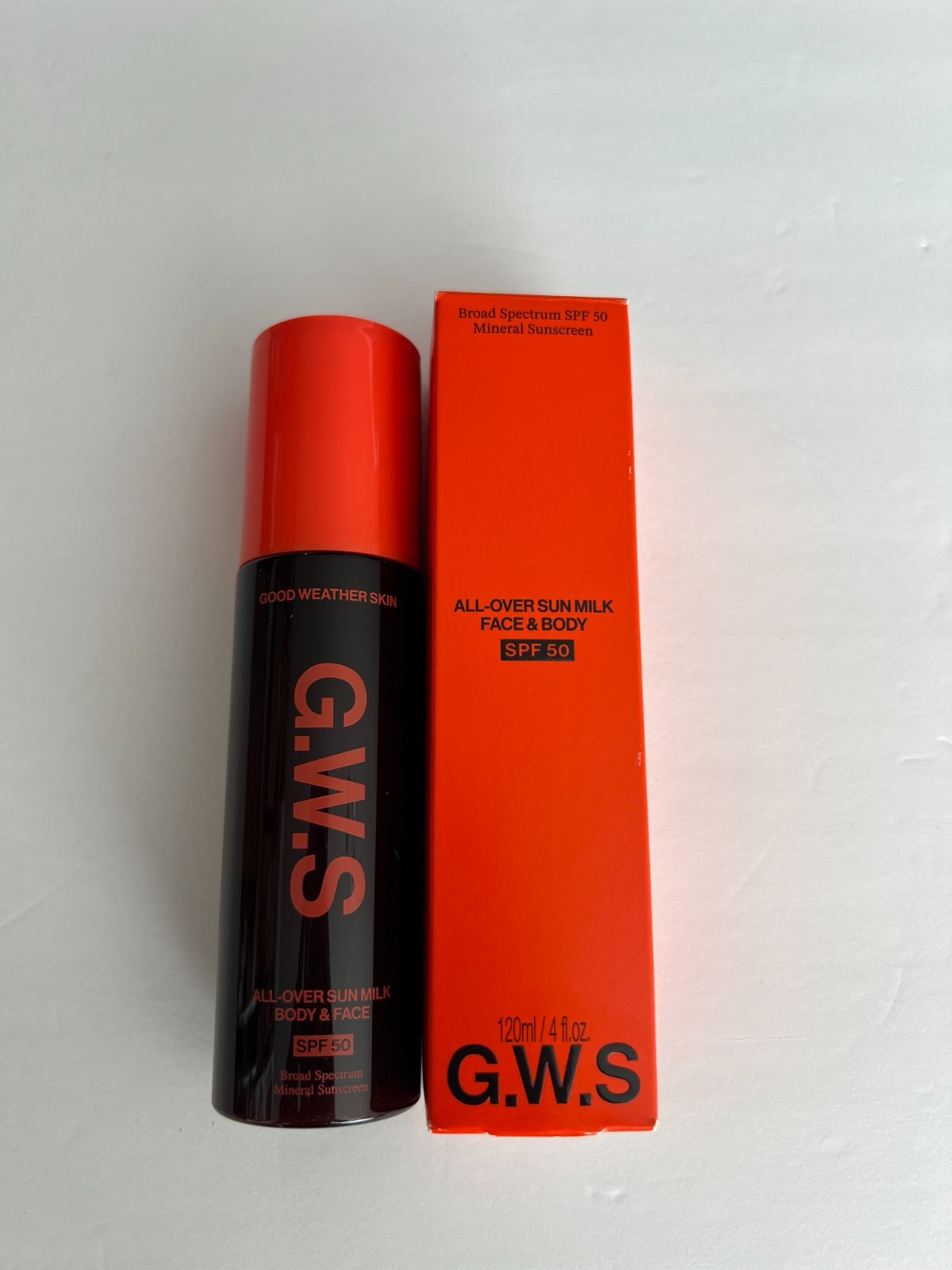 Good Weather Skin All-Over Sun Milk Face & Body SPF 50 4oz/120ml NIB! exp 3/2028
