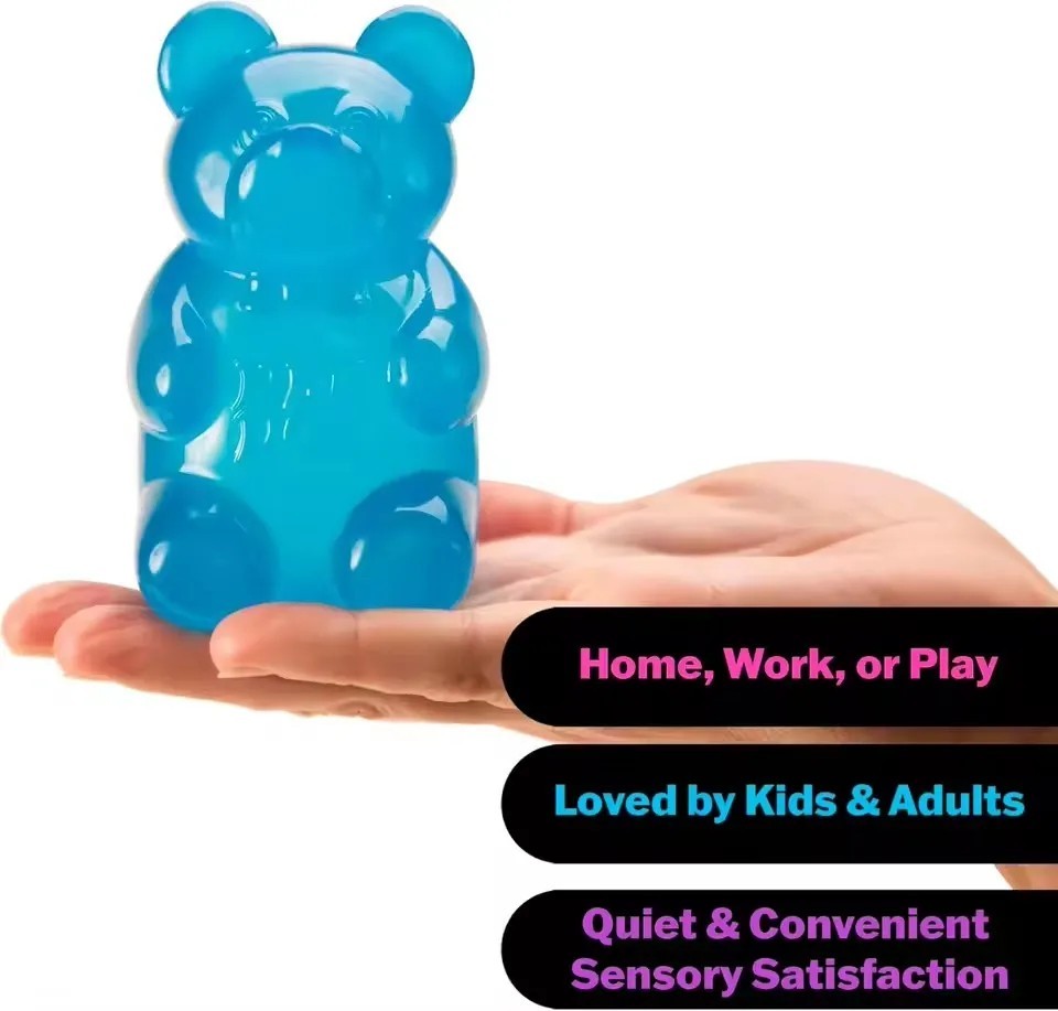 Nee Doh Nice Cube Gummy Bear Blue Fidget Street Toy NEW IN BOX **