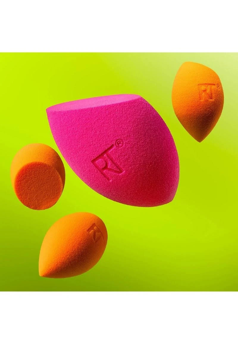 Real Techniques Vivid Escape Xl + Mini Miracle Complexion Sponge Set AUTHENTIC
