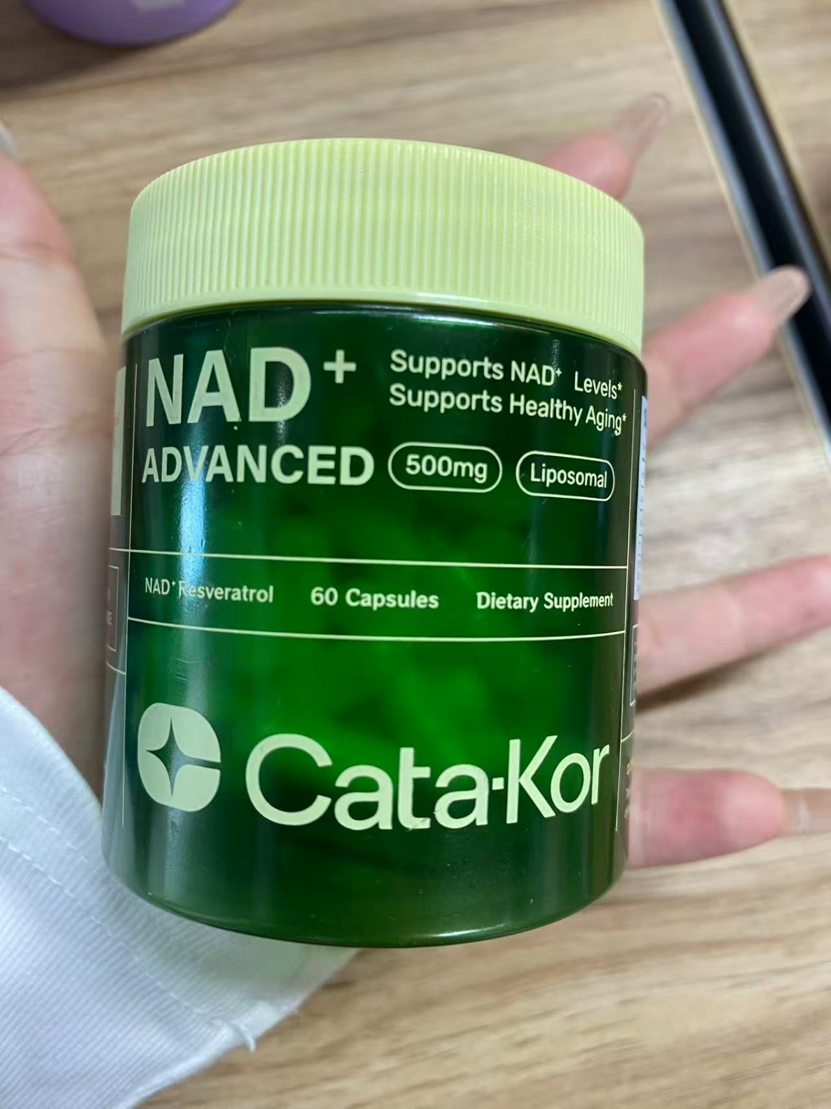 NAD+ 500mg 1pc Supplement for Anti-Aging EnergyFocus Nicotinamide 60Ct