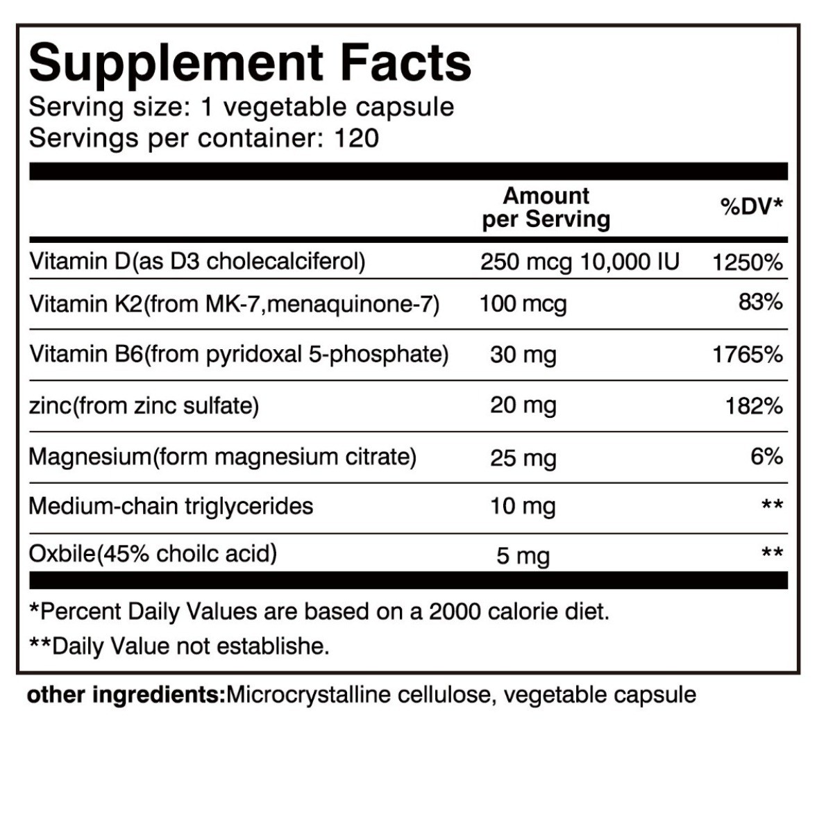 Dr. Berg Vitamin D3 & K2 Magnesium Zinc MCT Oil Bone Health Muscle Support new