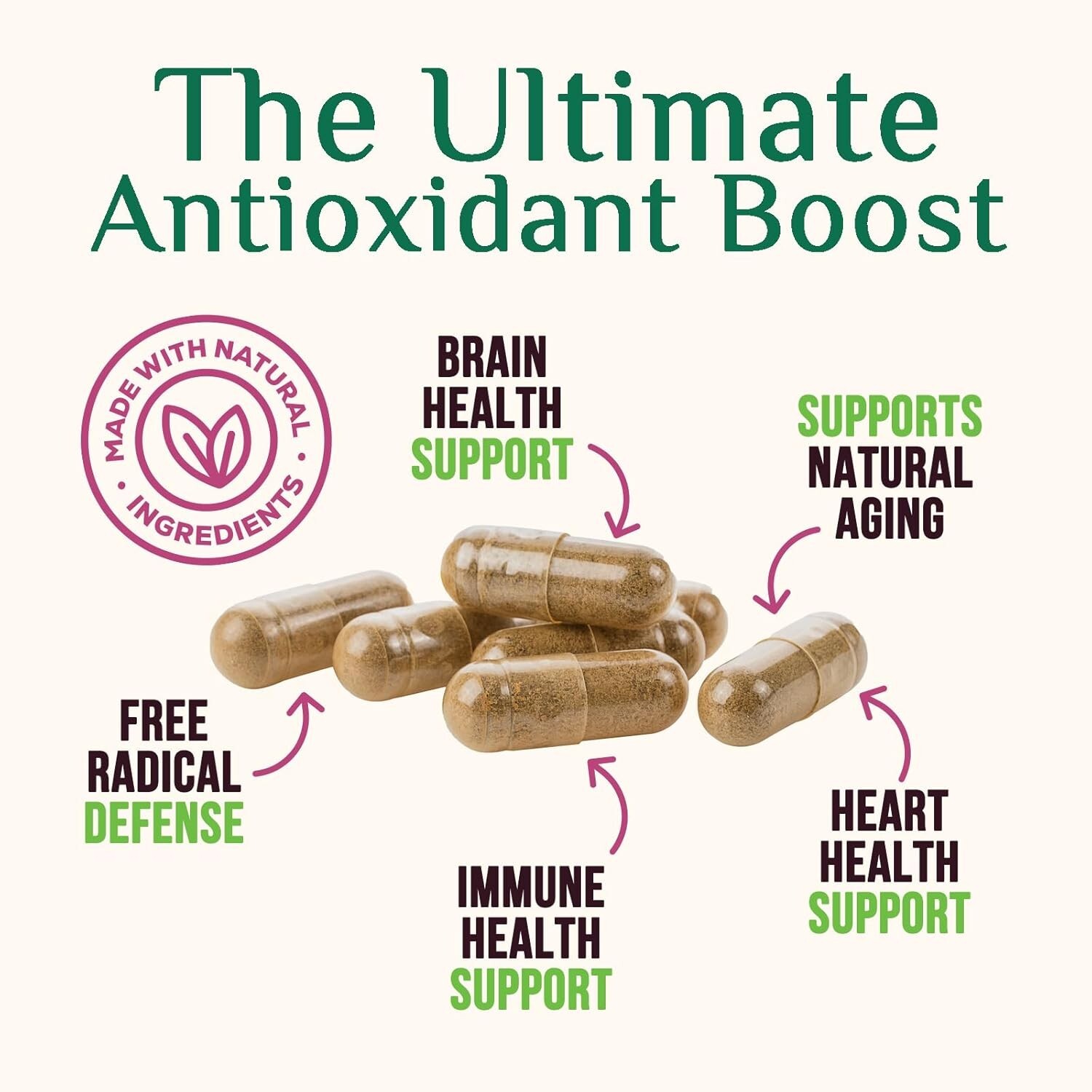 Resveratrol Capsules 1800mg Natural Antioxidant, Anti Aging, Anti Inflammatory