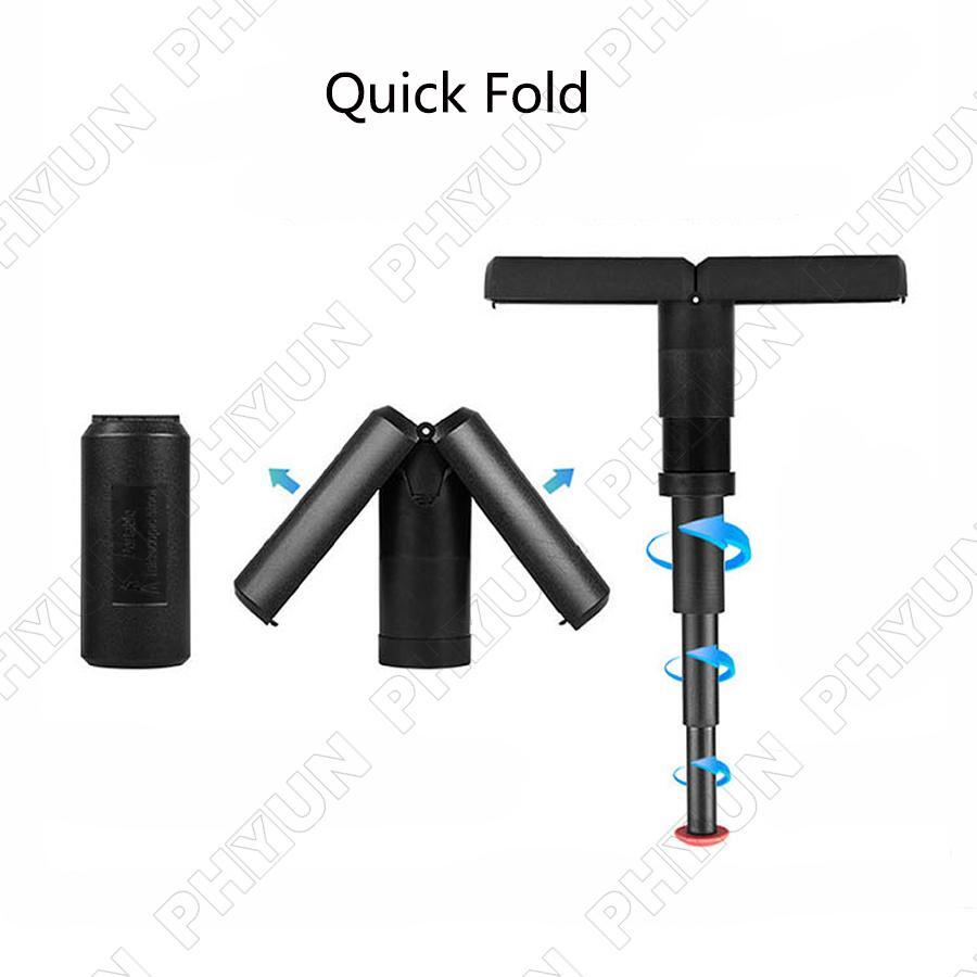 Black ABS Portable Folding Seat Walking Stick /Cane Adjustable Height Teliscopic