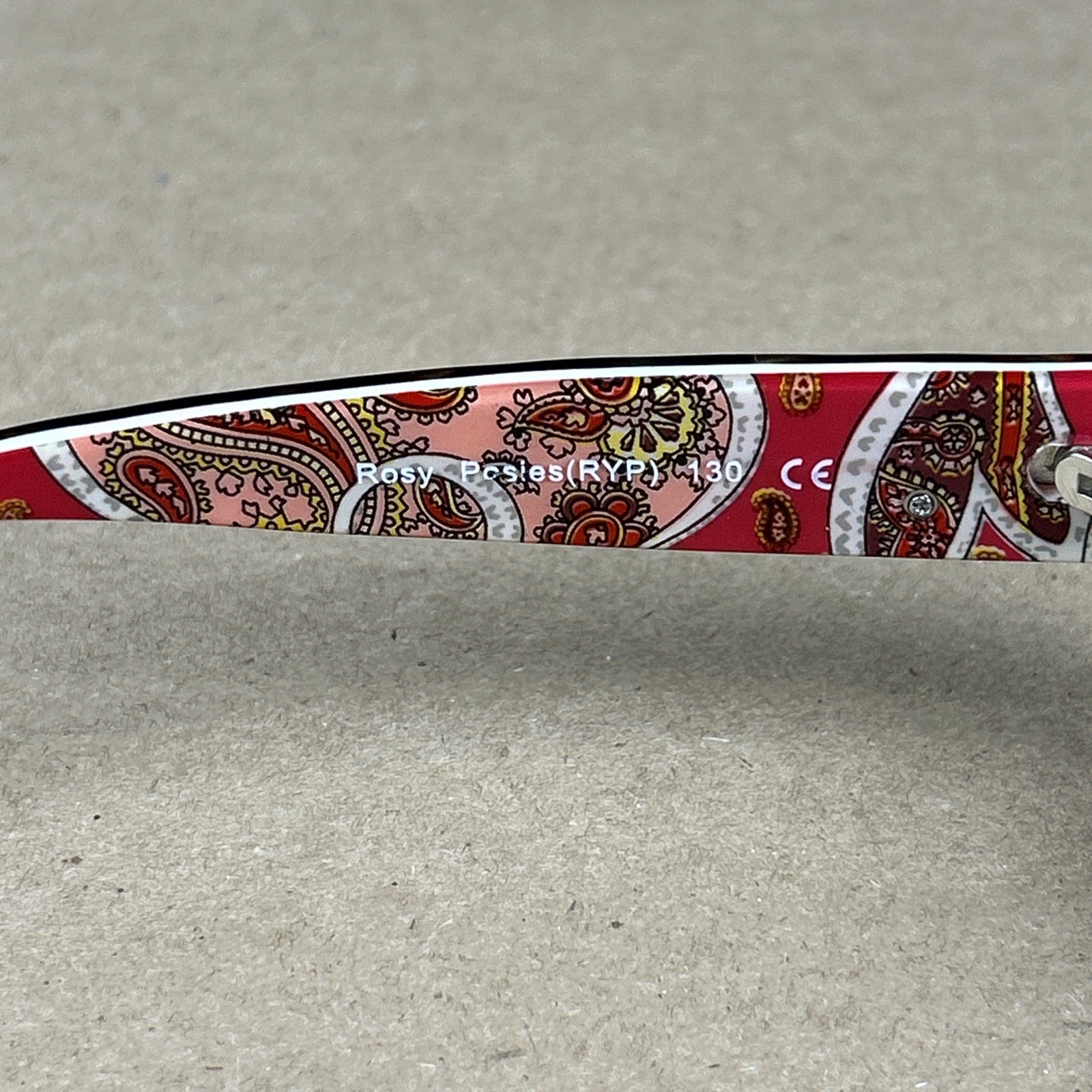 Vera Bradley Sunglasses Frames Only Rosy Posies Samantha 58-19-130. G149